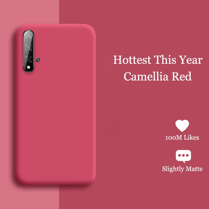 

Liquid Silicone Case For Huawei Honor 20 Pro Case Full Cover Case For Honor 30 20 10 Lite 10i 8a 8x 9x V20 V30 Y5 Y6 Y7 Y9 2019