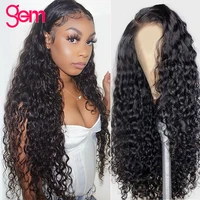13x4 lace fronatl wig water wave brazilian hair 100 real human hair 10 30 inch for black woman