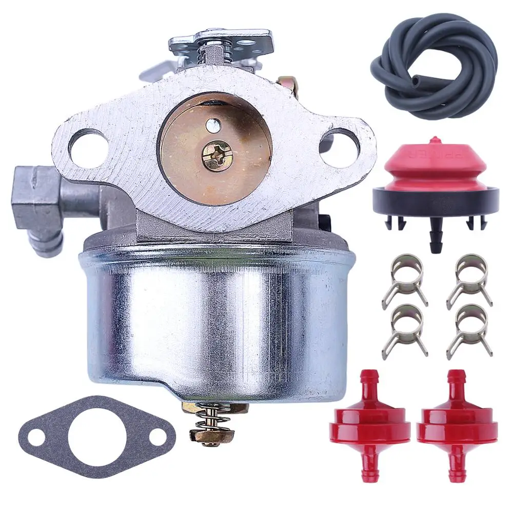 Carburetor For Tecumseh 640298 Kit w Fuel Filter Line Oregon 50-666 OHSK70 OH195SA Engines 5.5hp 7hp Models Snow Blowers | Инструменты