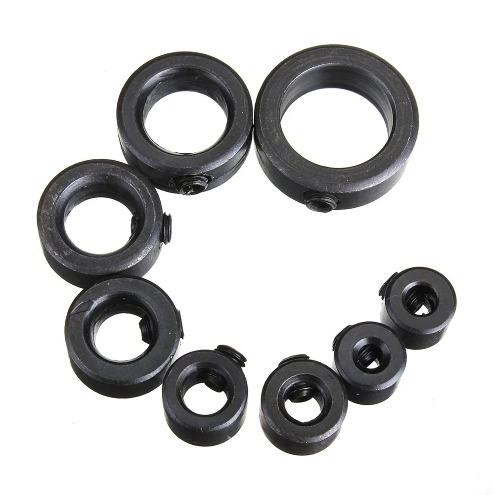 8pcs/set Metric Drill Bit Shaft Depth Stop Collars with Hex Wrench Woodworking Limited Ring Collar Tool Accessory Set | Инструменты