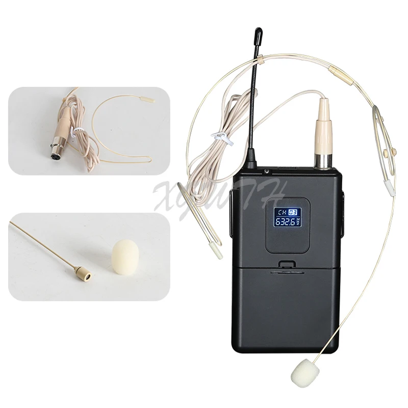 Портативная Беспроводная микрофонная система UHF 8 каналов беспроводная