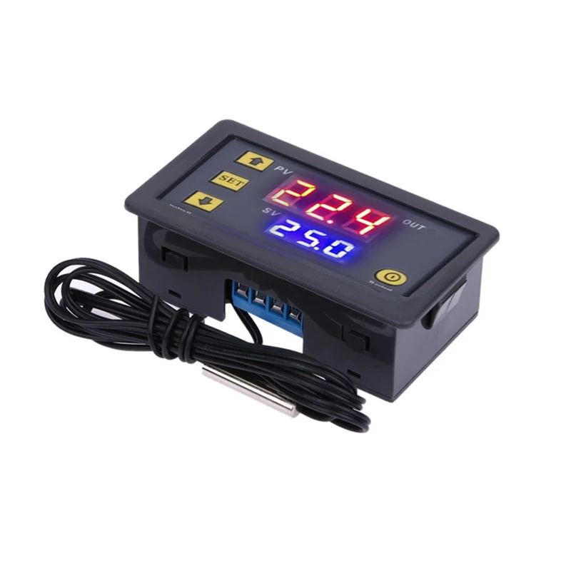 W3230 12V 24V AC110-220V Probe line 20A Digital Temperature Control LED Display Thermostat With Heat/Cooling Control Instrument images - 6