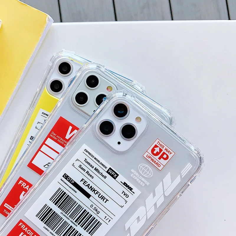 Прозрачный силиконовый чехол для телефона DHL логистическая версия Iphone 11 Pro X XS Max XR 6 6S 7 8 Plus Небьющийся IPhone чехол для телефона