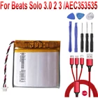 Аккумулятор AEC353535 для Beats Solo 3,0 2 3, Беспроводная Bluetooth-гарнитура, новый аккумулятор Solo2 Solo3, аккумулятор + USB-кабель + набор инструментов