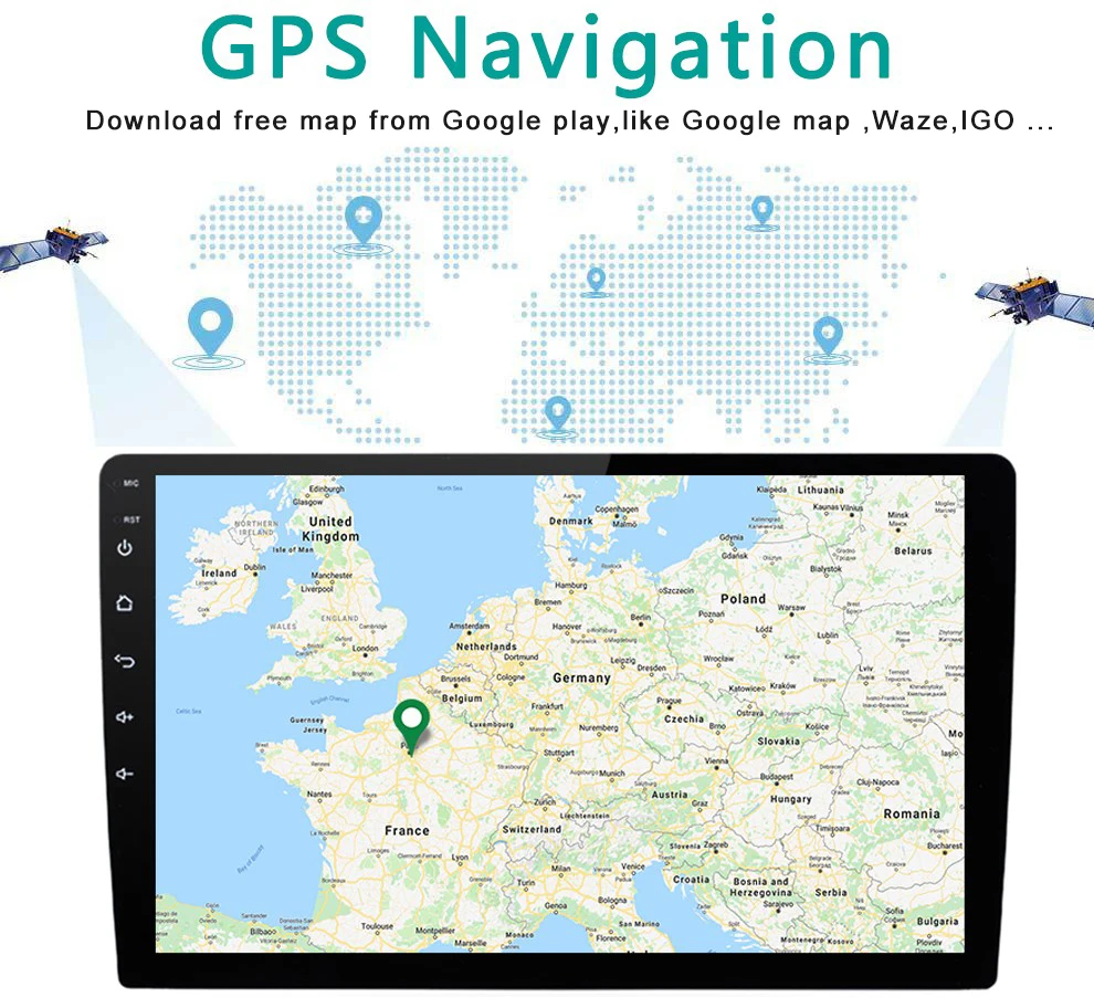 1 Din 2 Din Android мультимедиа 2g авто радио gps 10 Регулируемый мульти угол 360 Вращающийся экран 4G для Apple Carplay без DVD