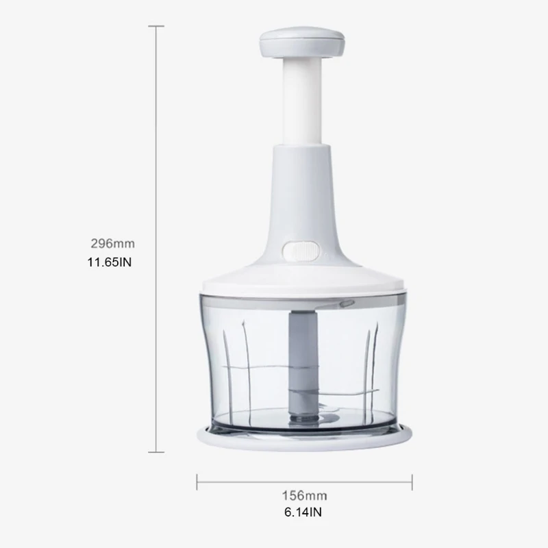 

808A Manual Vegetable Fruit Cutter Powerful Meat Food Processing Grinder, Powerful Manual Hand Held Chopper