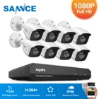 Камера видеонаблюдения SANNCE, 8 каналов, 1080P Lite, DVR, 48 шт.