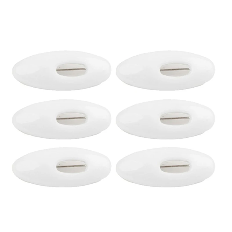 6pcs/set Multipurpose Oval Shape Enamel Safety Pins Colorful Women Locking Scarf Buckle Brooch For Sewing Craft Accessories | Дом и сад