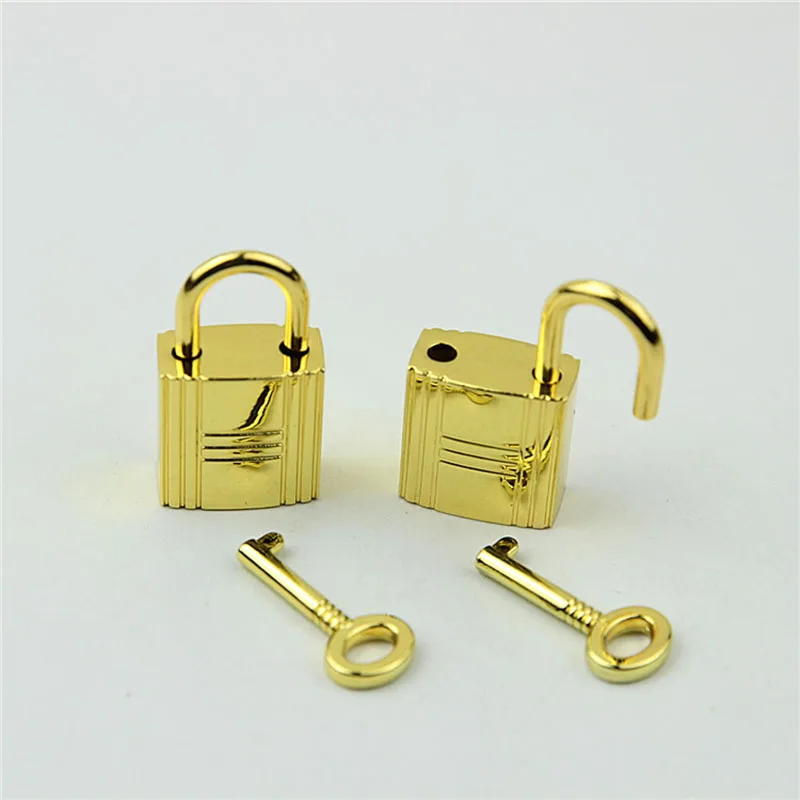 10Pcs Square Metal Clasp Turn Lock Twist Key Locks Rose Gold DIY Handbag Purse Closure Bag Parts Leather Hardware Accessories
