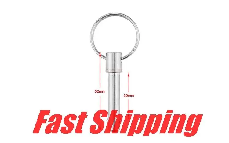 Быстросъемный шариковый штифт из нержавеющей стали 316 8 мм для лодки верхней