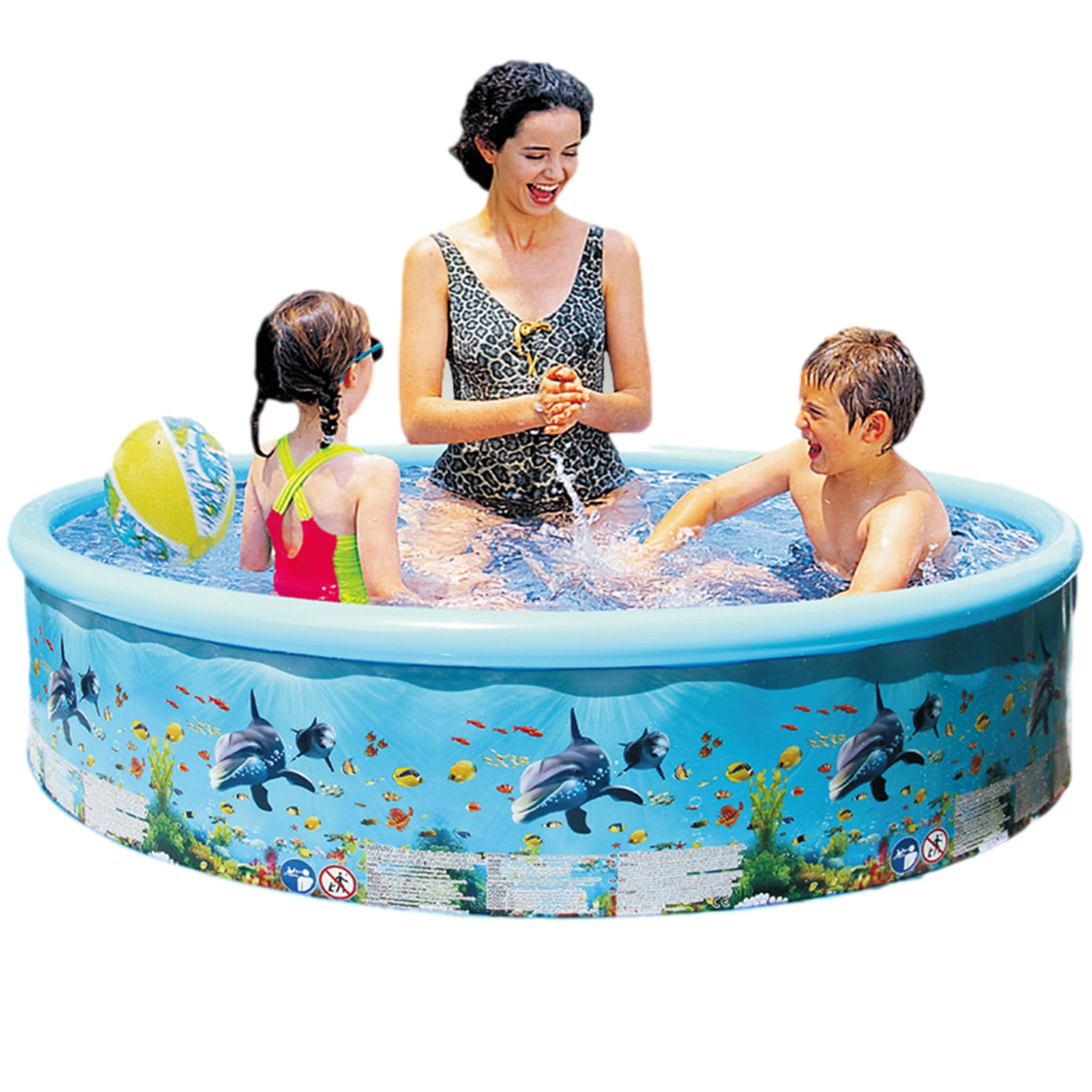 

Ocean World твердый ПВХ пластиковый надувной бассейн океан рыба бассейн с трубкой твердый круглый взрослый семейный открытый Ванна