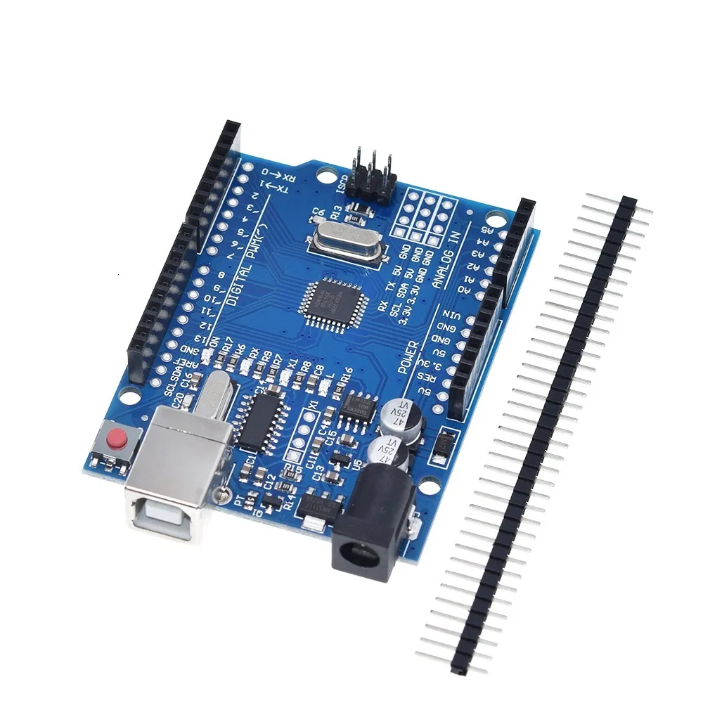 TZT UNO R3 макетная плата ATmega328P CH340 CH340G для Arduino UNO R3 с прямым контактным разъемом