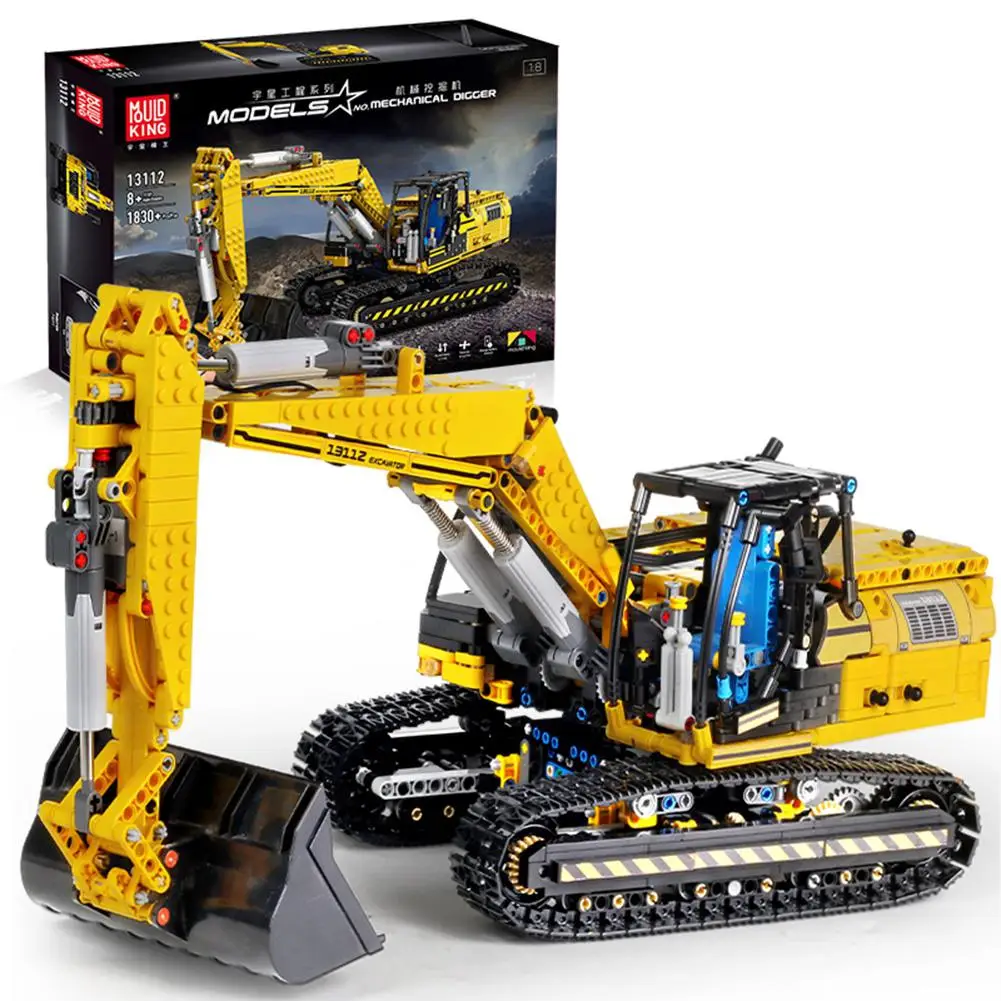 RCtown 1830 шт RC экскаватор электрический трек автомобиль 2 в 1 строительные блоки