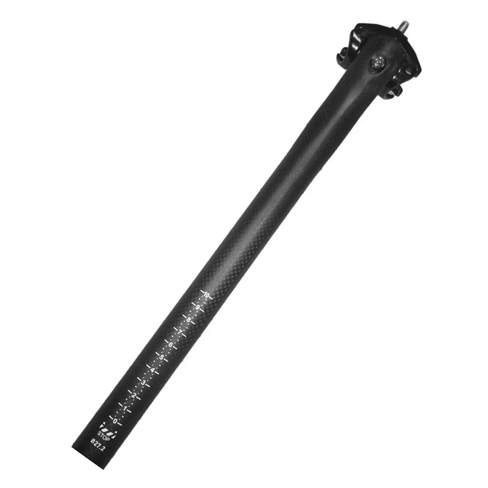 

Bicycle Seatpost Seat Post Mountain Road Bike Seat Tube Adjustable Angle Portable Carbon Fiber Cycle Parts 31.6x400mm/27.2x400mm