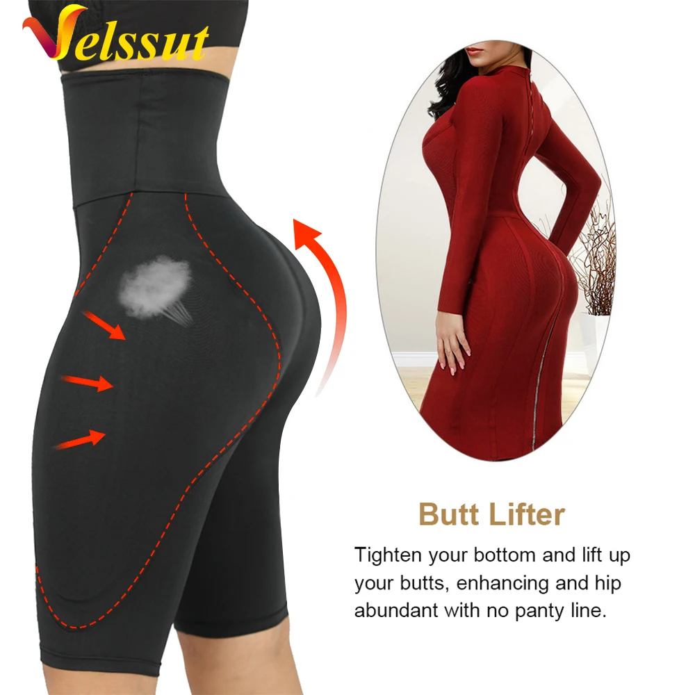 Velssut Butt Lifter Shapewear for Women Hight Waist Tummy Control Panties Body Shape Booty Lift Shorts But Enhancer Underwear