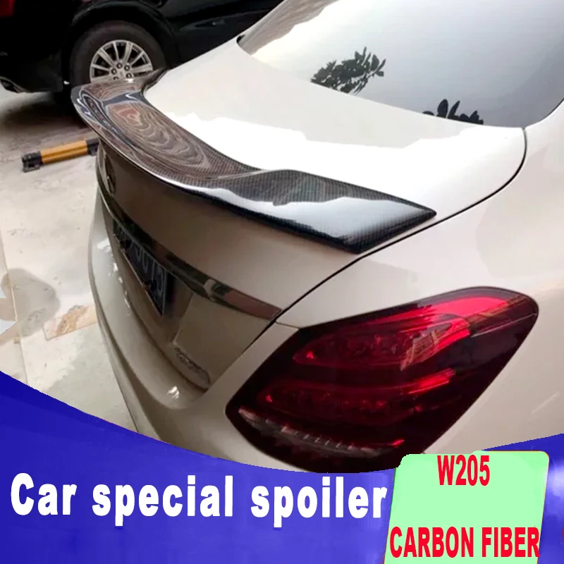 Новый дизайн углеродное волокно для benz W205 c180 c200 c220 c250 c300 c350 большой спойлер из