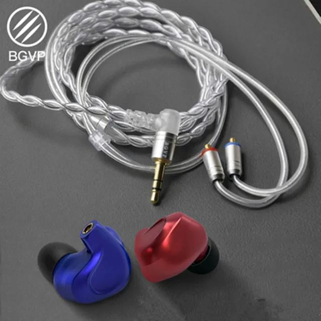 BGVP DMG 2DD+ 4BA Гибридный наушник-вкладыш металлический высококачественный монитор со съемным кабелем MMCX и тремя насадками