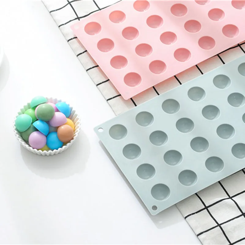 24 Сетки Торт Инструменты силиконовые формы маленькие полукруглые милые