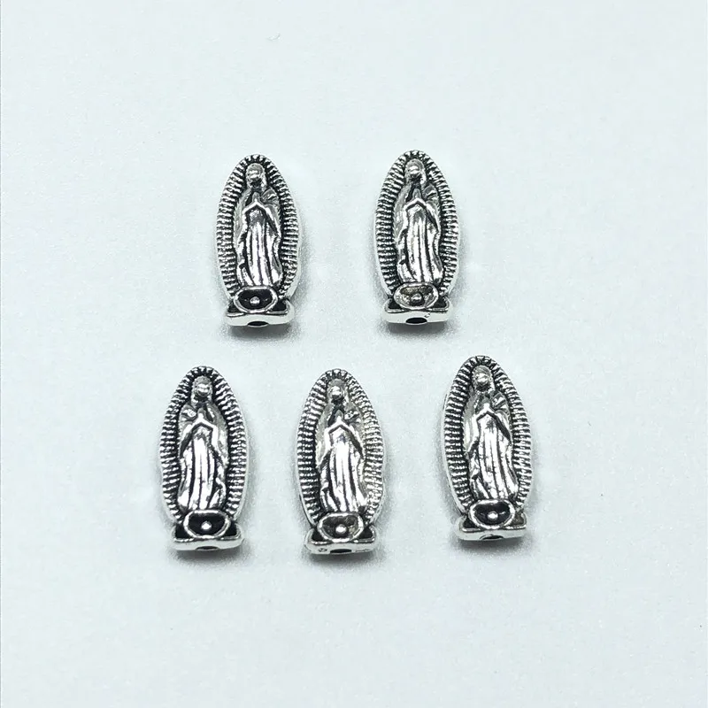 25 шт. бусины Девы Марии для изготовления ювелирных изделий свободные