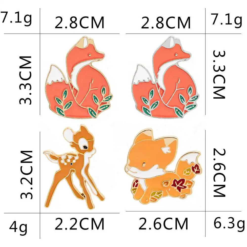 Женская/Мужская эмалированная брошь в виде животного значок на лацкан |
