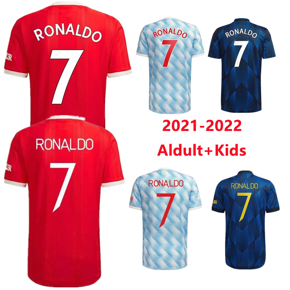 

New 21 22 MANCHESTER Soccer Jerseys 2021 2022 UNITED CAVANI UTD VAN DE BEEK B. FERNANDES C,RONALDO BOYS FOOTBALL SHIRT