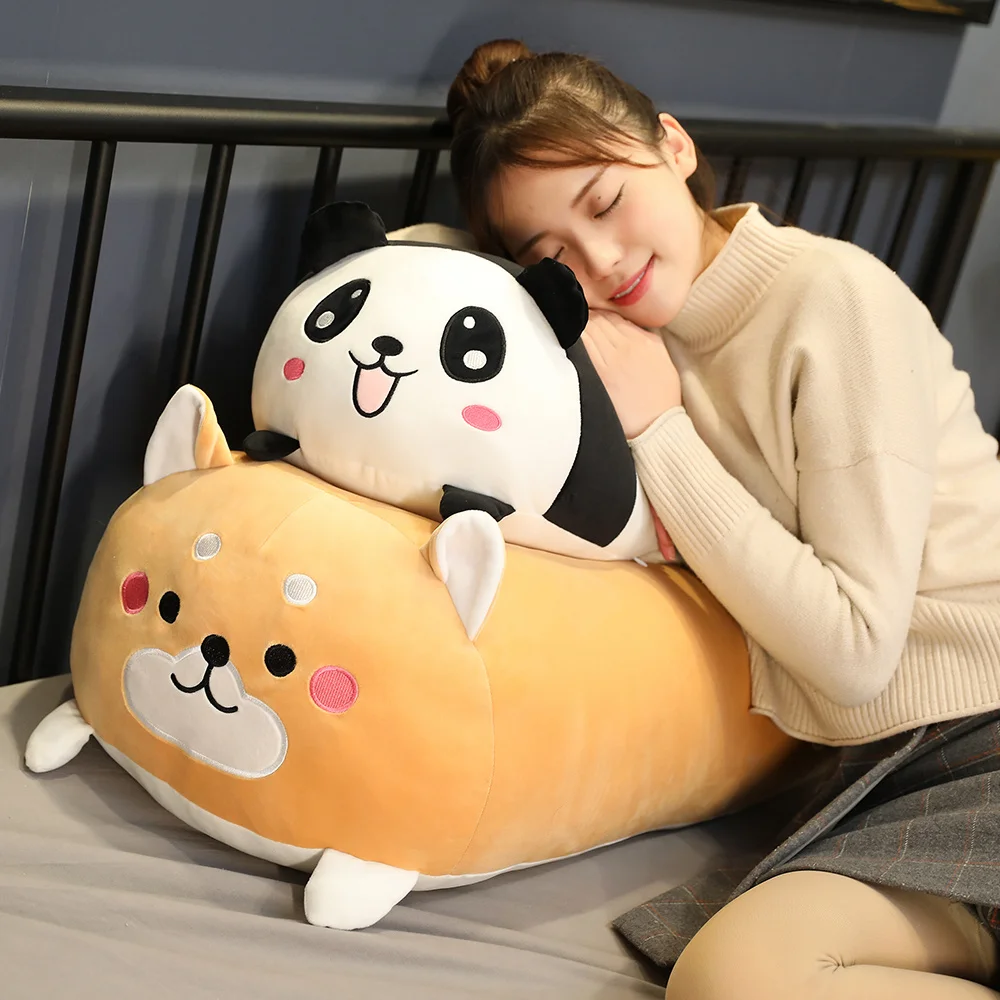 

90CM Giant Soft Animal Cartoon Pillow Cushion Cute Fat Mouse Dog Panda Pig Plush Toys Stuffed Lovely Kids Birthyday Gift