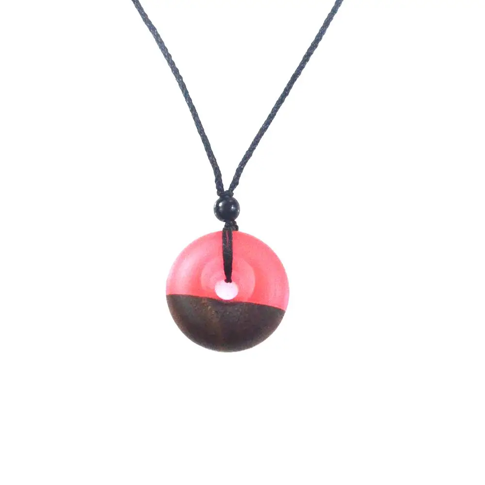 Креативные украшения античный кулон из массива дерева и смолы свадебные подарки