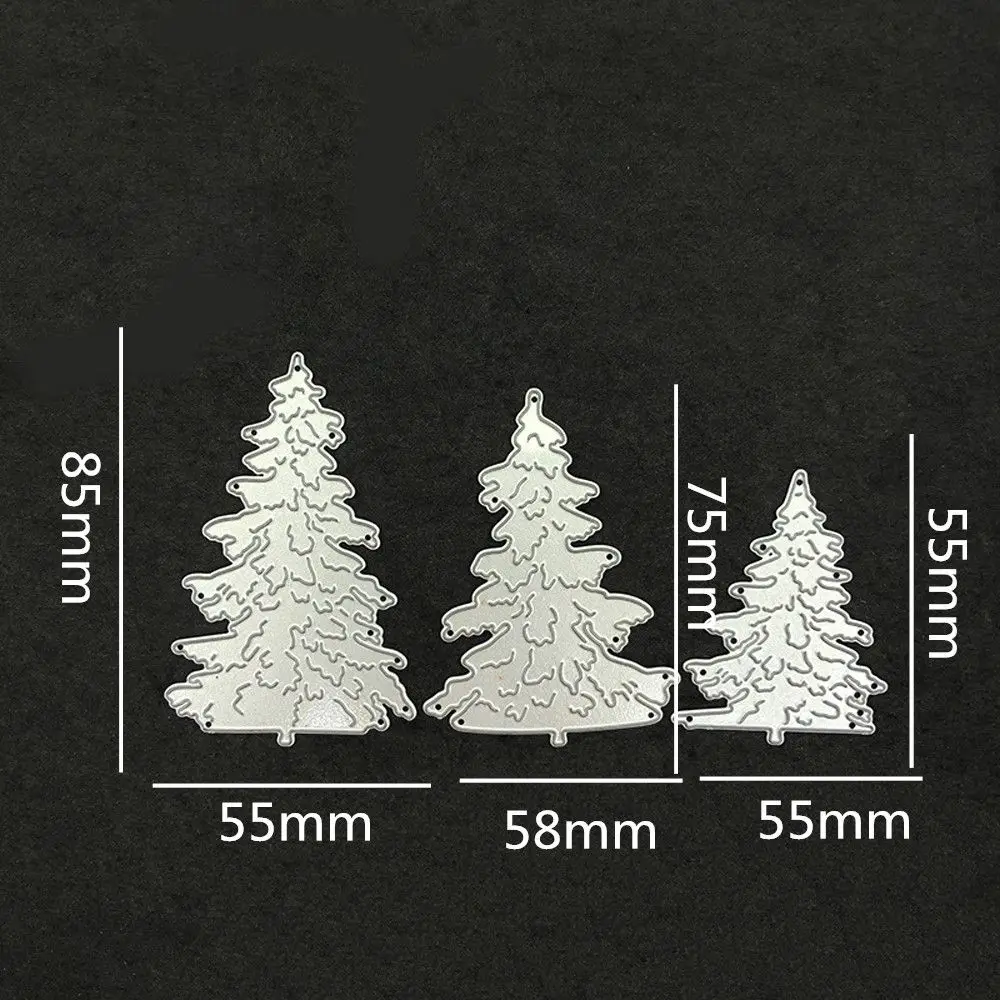 3 шт. дерево металл Рождество резки трафареты для DIY Скрапбукинг Бумажные карты
