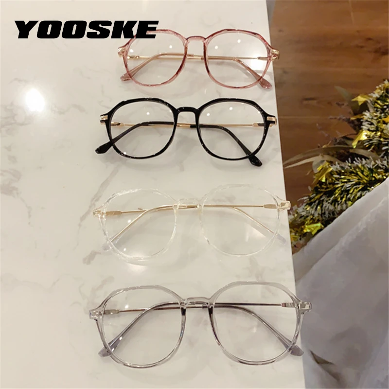 YOOSKE многоугольная оправа для очков мужчин и женщин винтажная с блокировкой