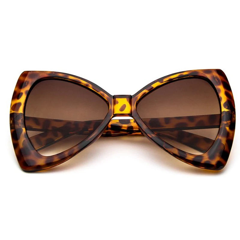 SO & EI модные негабаритные женские солнцезащитные очки в форме банта брендовые