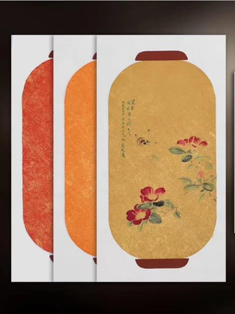 20pc Batik Xuan Paper Rectangle lantern Shape Calligraphy Painting 23x46cm |