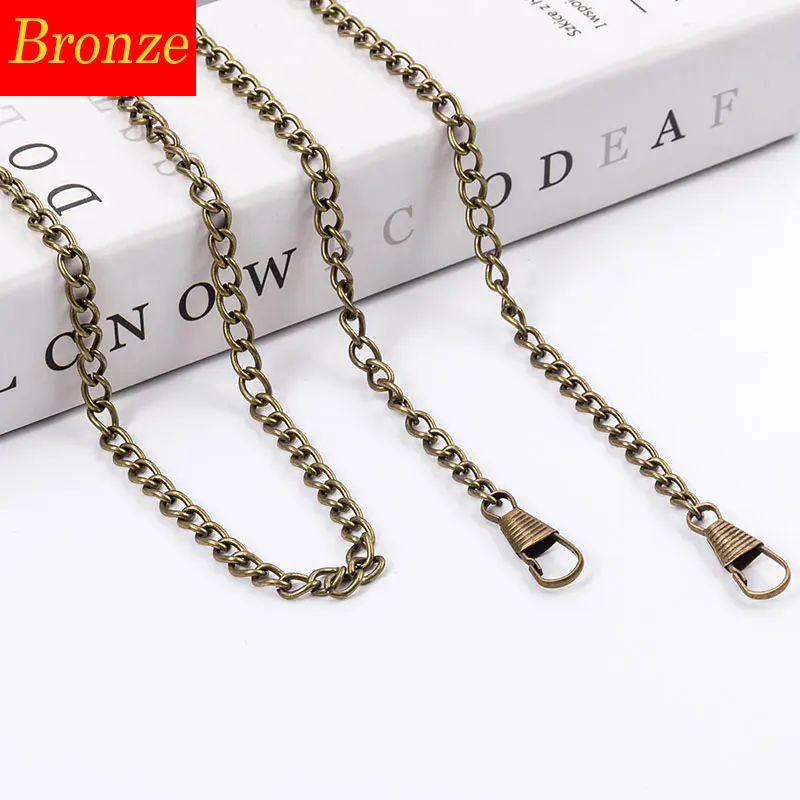 

40/60/120cm Metal Purse Chain Strap Handle Replacement Chain Handbag Shoulder Bag Chain Accessories Gold/Silver/Black
