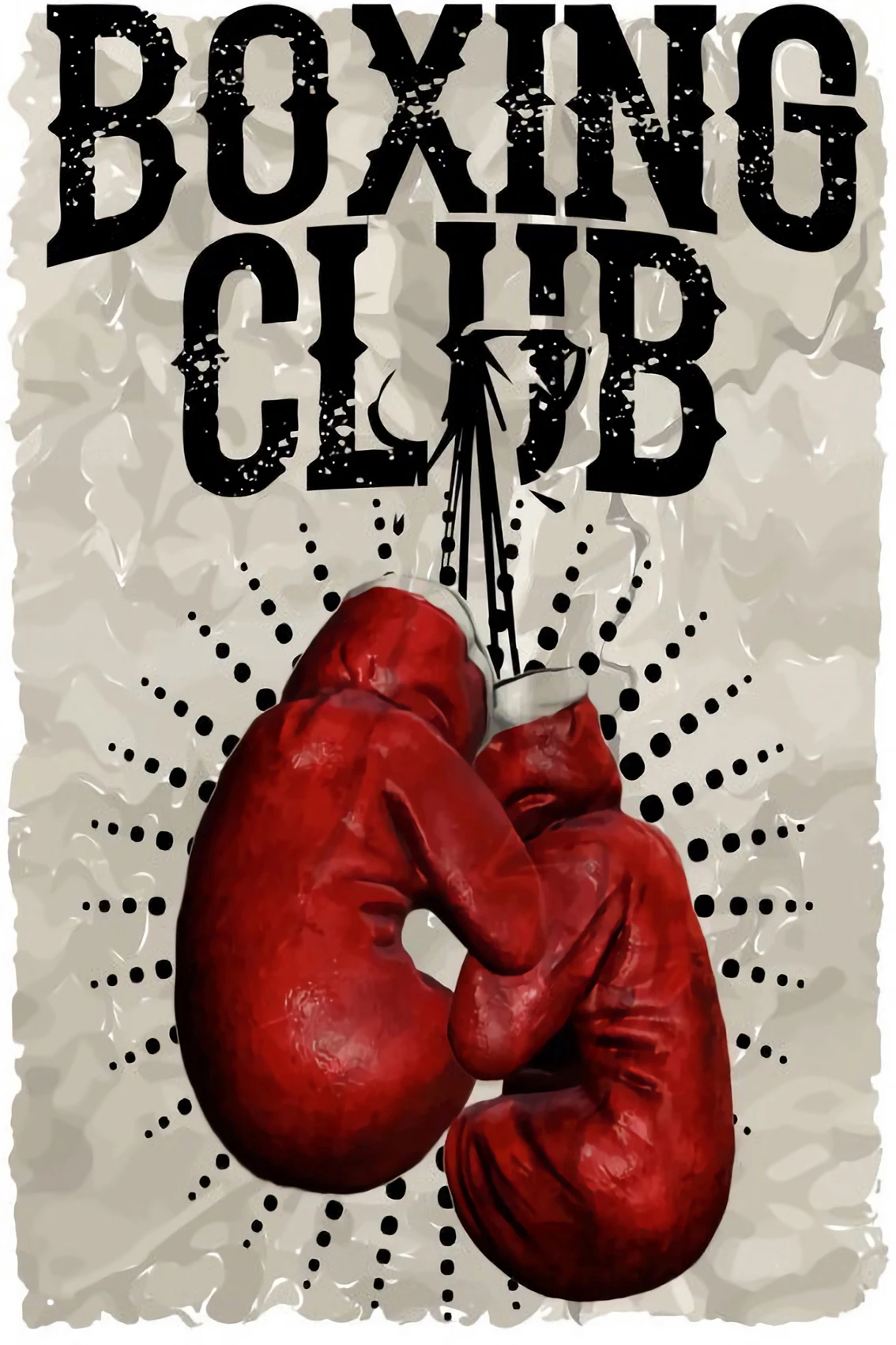 

Lot style Choose Boxing Gloves Vintage Nordic Style Art print Silk poster Home Wall Decor