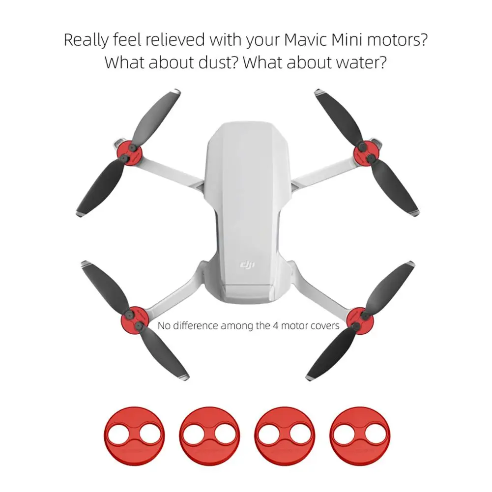 

Алюминиевая крышка для двигателя дрона DJI Mavic Mini RC 4 шт./компл. Пылезащитная крышка двигателя защитные аксессуары