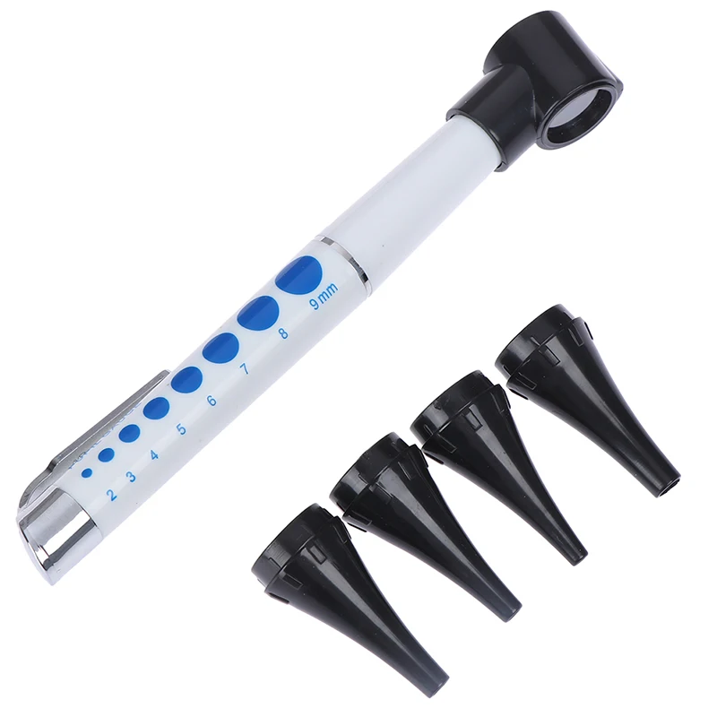Otoscope Pen light Ear Care Tool Cleaner Diagnostic Earpicks Flashlight / Magnifying Glass Len 4 Glimpse LED Lamp Health | Красота и