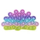 Fitget игрушки в форме павлина, пузырьки, сенсорный аутизм, специальные потребности, снятие стресса, игрушка-сжималка для взрослых и детей