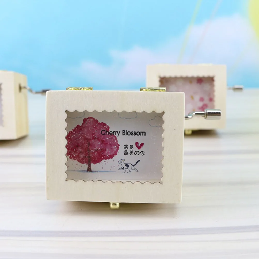 1 шт. ручная музыкальная шкатулка деревянные поделки креативная декоративная