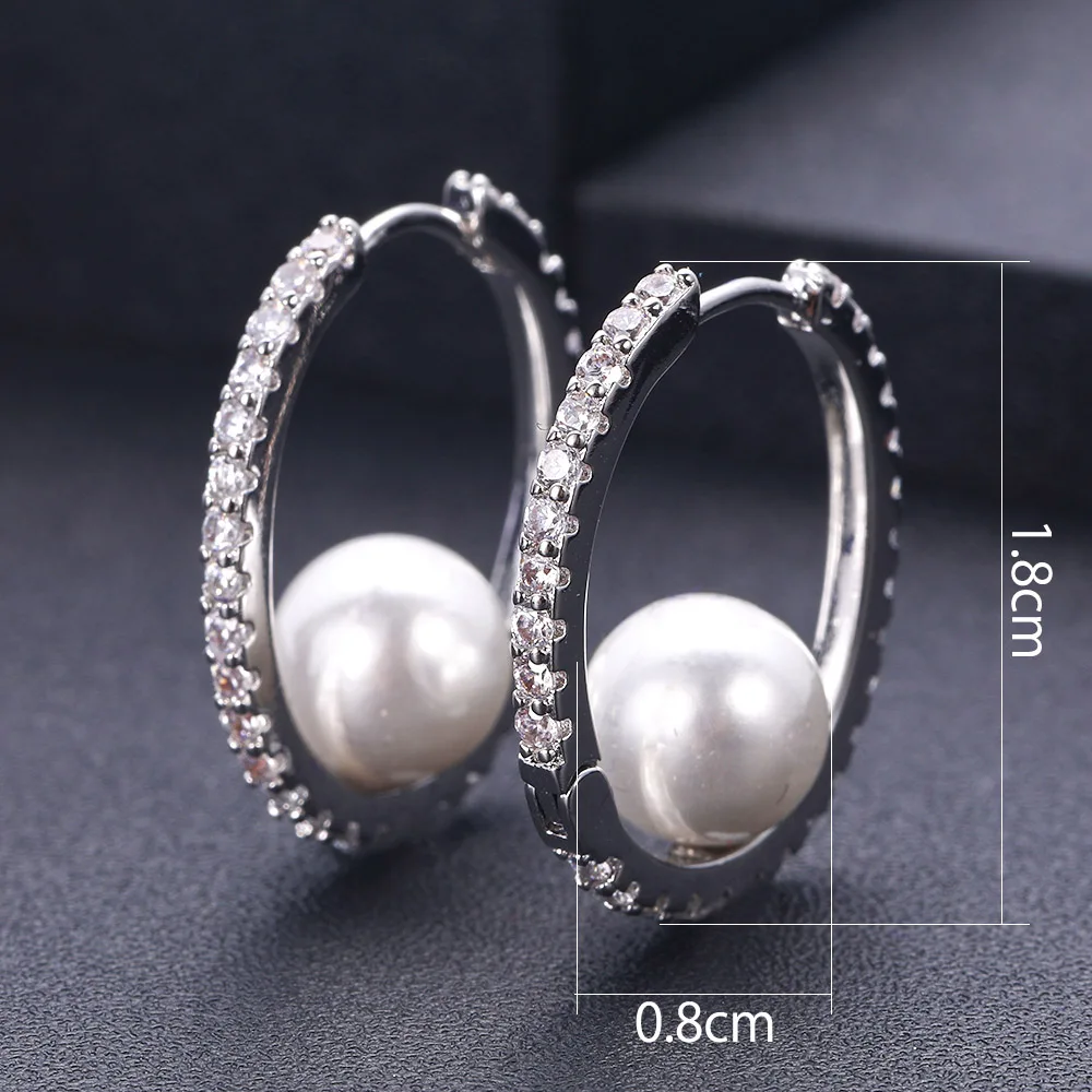 Janekelly новый дизайн роскошные круглые Висячие серьги AAA с фианитами висячие для