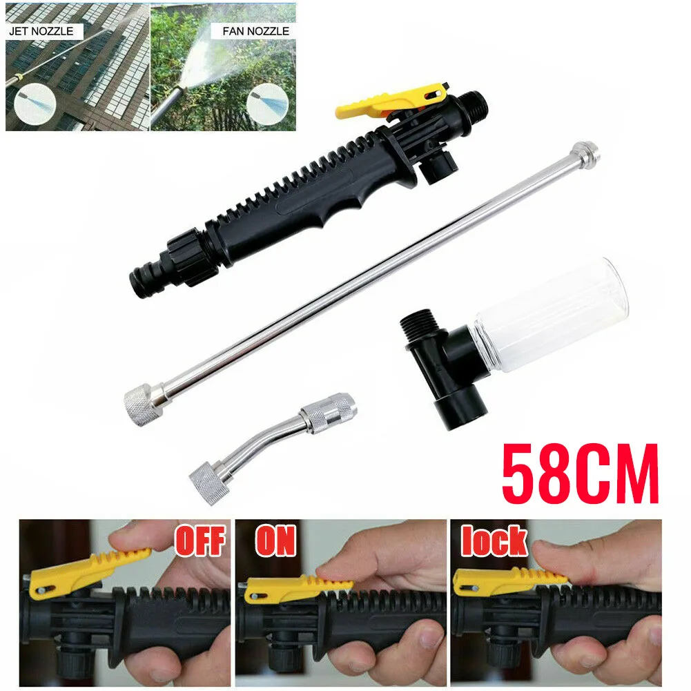 

Stainless Steel Washer Wand Watering Equipment 2 IN 1 Car Water Garden Washer Hose Wand Nozzle Sprayer Watering Spray Sprinkler