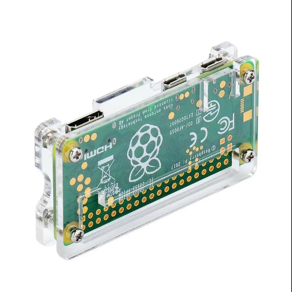 Прозрачный защитный чехол для Raspberry Pi ZERO набор с штифтами
