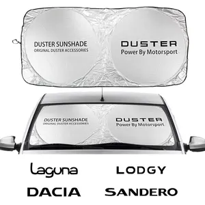 Солнцезащитный козырек на лобовое стекло автомобиля для Dacia Duster 1,0 Tce Turbo LPG Logan Sandero R4 Xplore велосипедные аксессуары Анти-УФ отражатель - изображение