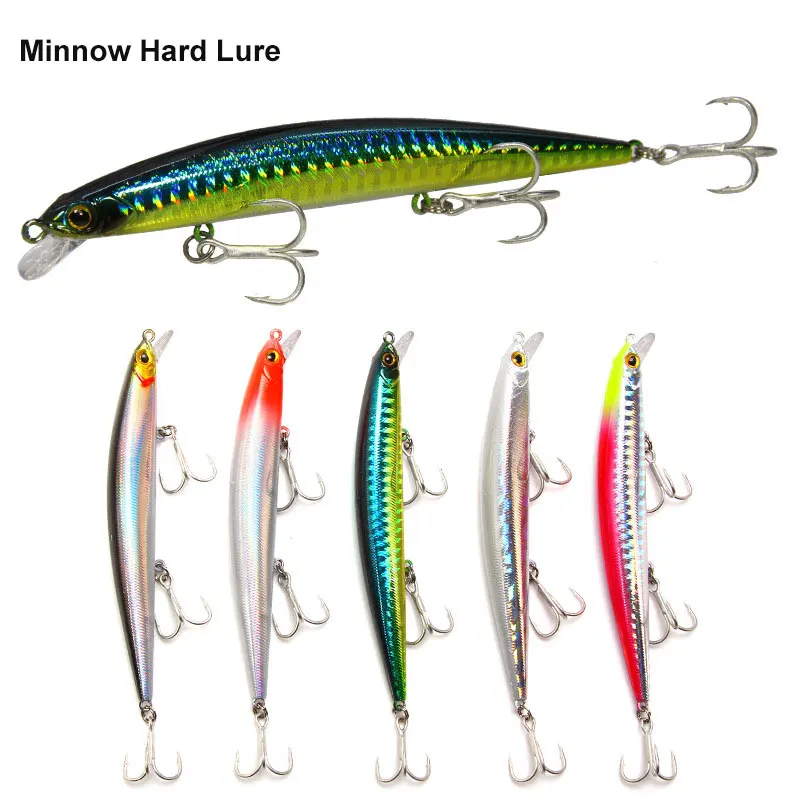 

1PCS Popular Bearking Lures 11g 11.5cm Floating Wobblers Fishing Lure Minnow 3D Eyes Sinking Pike Fish Tackle Hard Crankbait