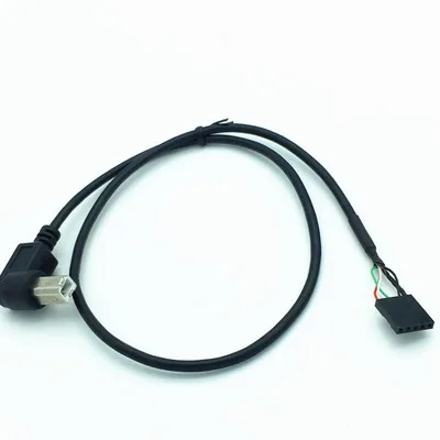 50 см usb 90 Угол B штекер к 1x 5Pin гнездо 2 54 USB заголовок PCB материнский кабель |
