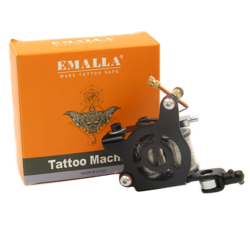 Новинка катушки для тату машинки 10 палочек черного/серебряного цвета железная