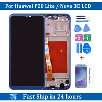 5 84 original for huawei p20 lite lcd display touch screen pannel digitizer assembly ane lx1 ane lx3 for huawei nova 3e lcd