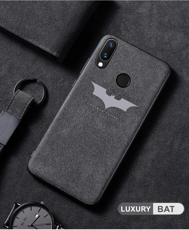 BF Luxury Suede Fur Leather Phoen Case For OnePlus 5 5T 6 6T 7 Pro Shockproof Batman Soft Back Cover for One Plus 6T 5T Coque Capa - Color: BF