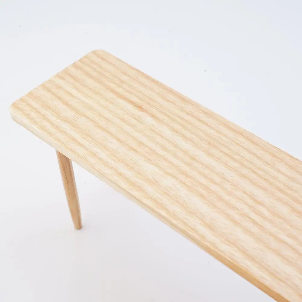 

1:12 Wooden Benches Metal Dolls House Miniature Garden Furniture Wholesale Accessories Q4C9