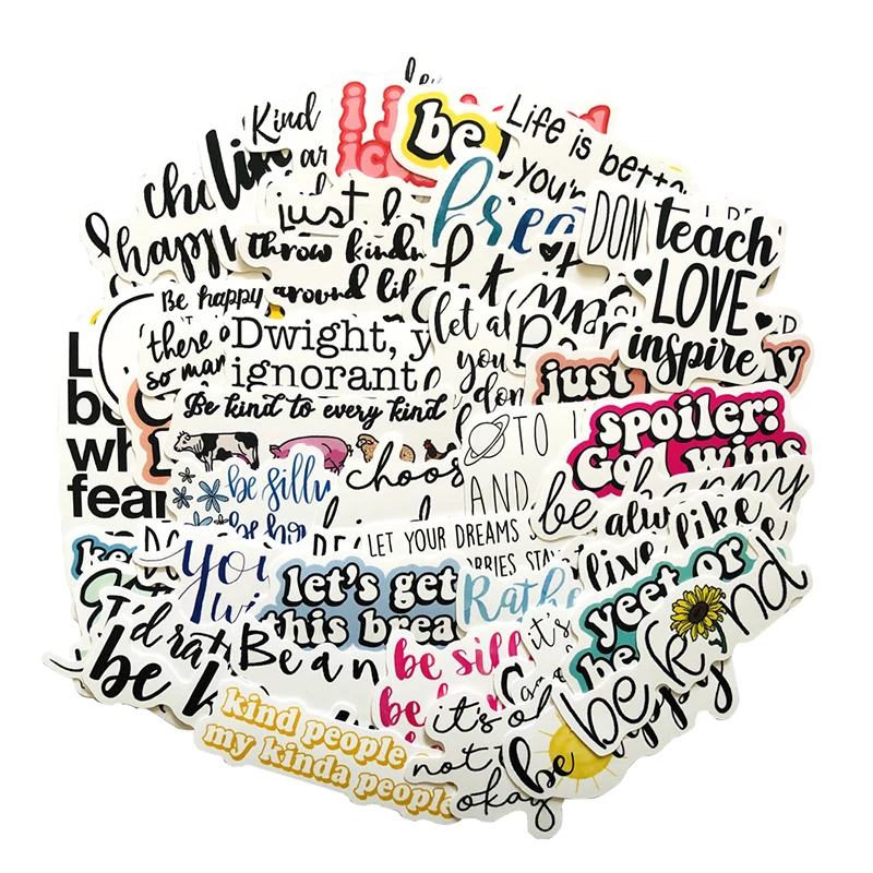 50 шт. мотивационные наклейки для скейтборда гитары багажа | Компьютеры и офис