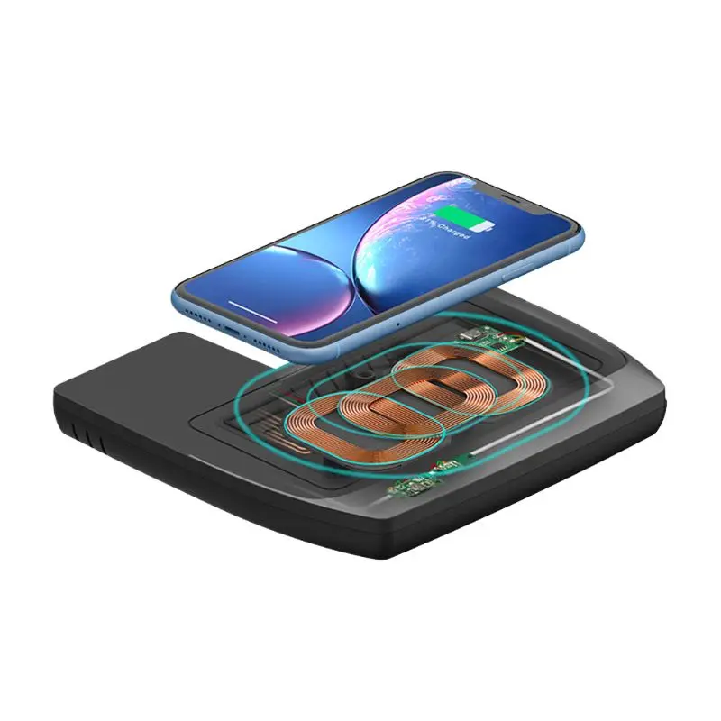 Car Qi Wireless Charger Mobile Phone Charging Pad for Honda Civic- Q84A
