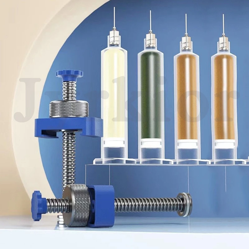 

Aluminum Alloy Rotary Solder Flux Needle Booster Syringe Type Solder Paste UV Solder Mask Ink Propulsion Tools